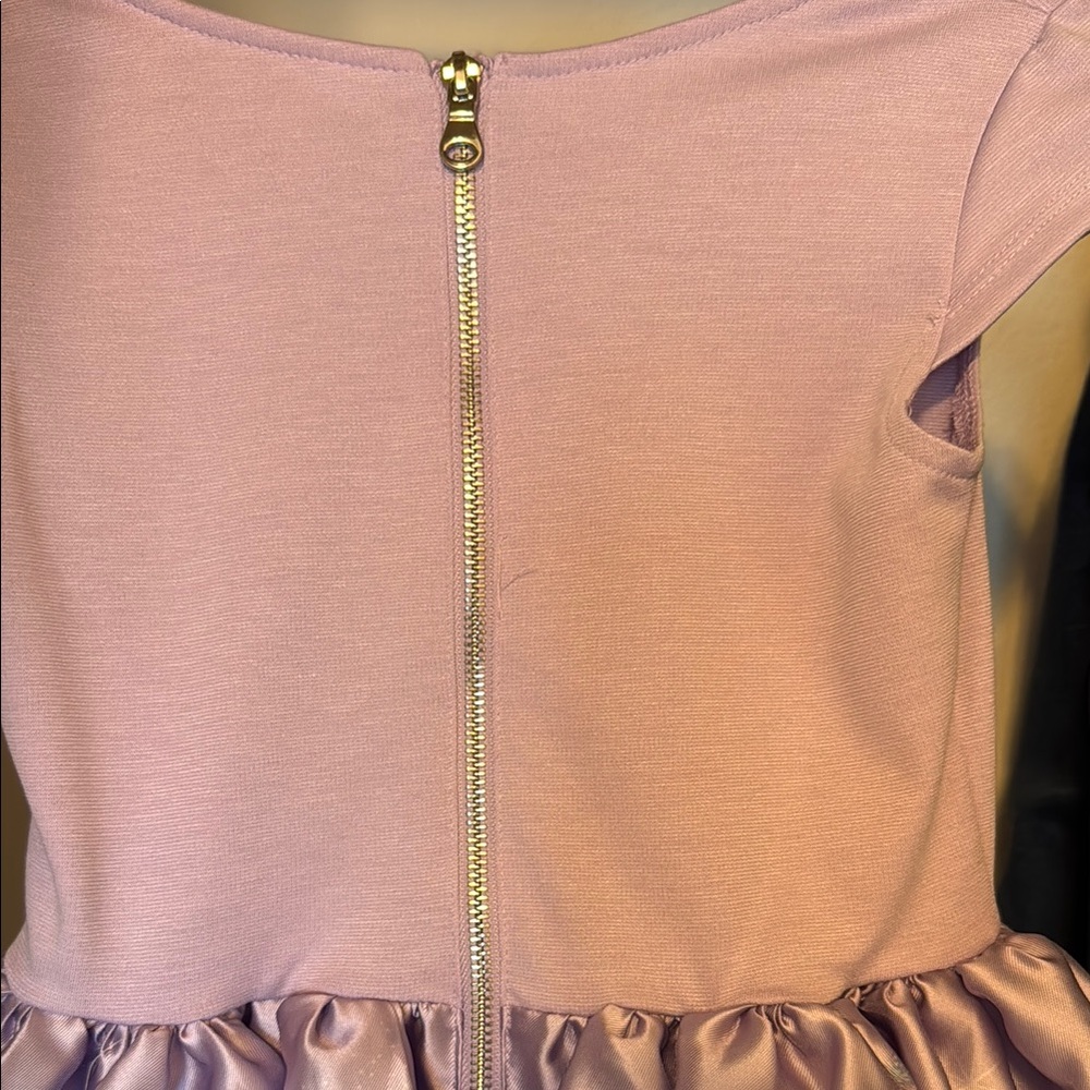 Disney Girls Lavender & Blue Elsa Satin Bow Formal Dress - Picture 4 of 7